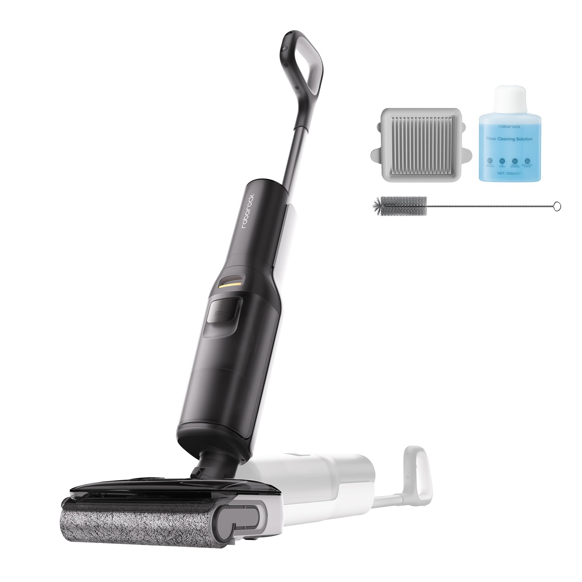 roborock F25 Wet Dry Vacuum Cleaner, Cordless Vacuum Mop All in One with 20000Pa, 194°F Hot Air Flash Drying & Hot Water Self Cleaning, Zero-Tangle Wet Mop Cleaner for Hard Floor, 180° Lie Flat