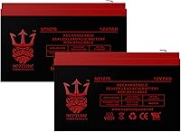Vista 1 de Brand NT1270 12V 7Ah Rechargeable Sealed Lead Acid Battery - Enduring 6-DW-7 UB1270-2 Pack Replacement