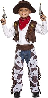 Fancy Me Jungen Kinder Cowboy Wilder Westen Sheriff Halloween Kostüm Kleid Outfit - Braun, 10-12 Years