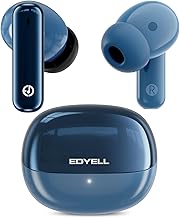 EDYELL Wireless Bluetooth in Ear Earbuds with Active Noise Cancellation, 13 mm Dynamic Drivers, Type-C Fast Charging with Upto 48Hrs Music Playback (Blue)