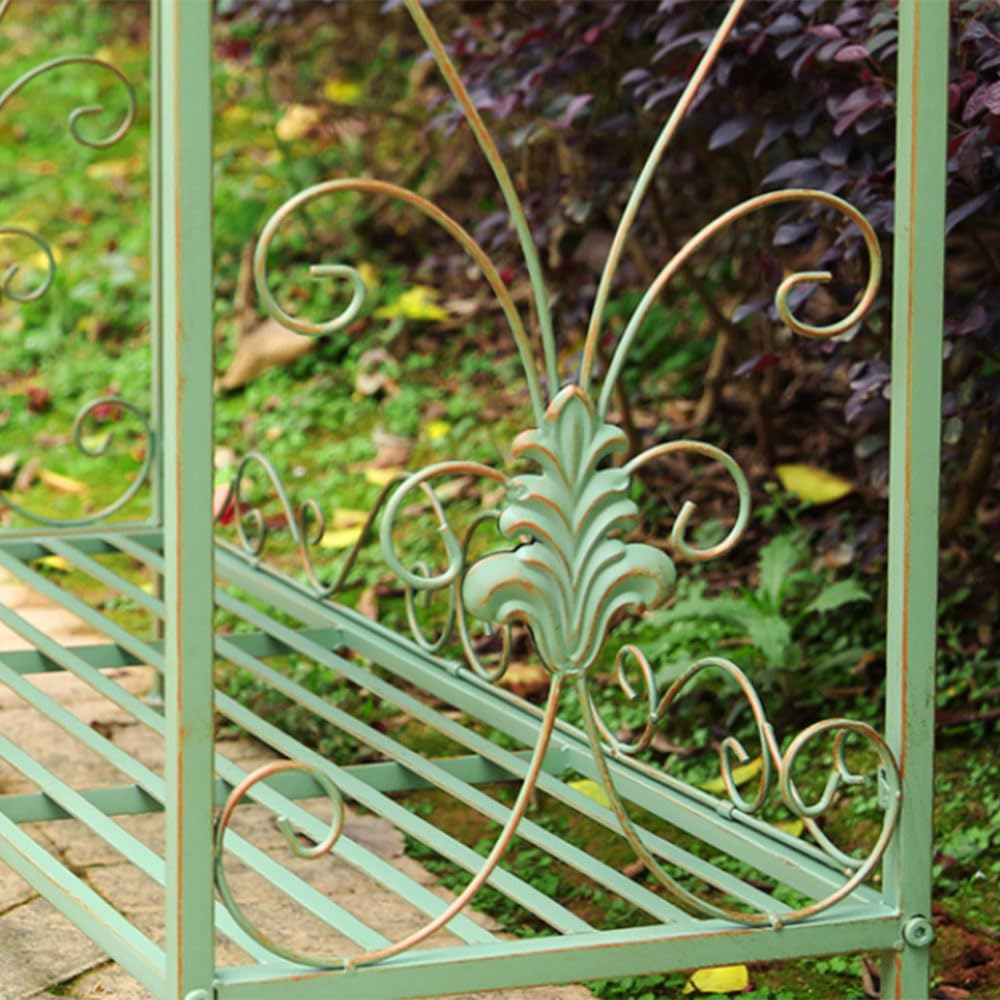 Stojak na kwiaty w stylu francuskim, metalowa półka na rośliny, duży stojak na kwiaty z wieloma doniczkami, stojak na rośliny vintage, stabilna półka ekspozycyjna na rośliny, narożnik, balkon, do