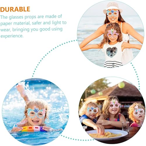 Miniatura 6 de Luxshiny 48 piezas de lentes de sirena para gafas bajo el mar, regalos de disfraces, gafas de fiesta de sirena