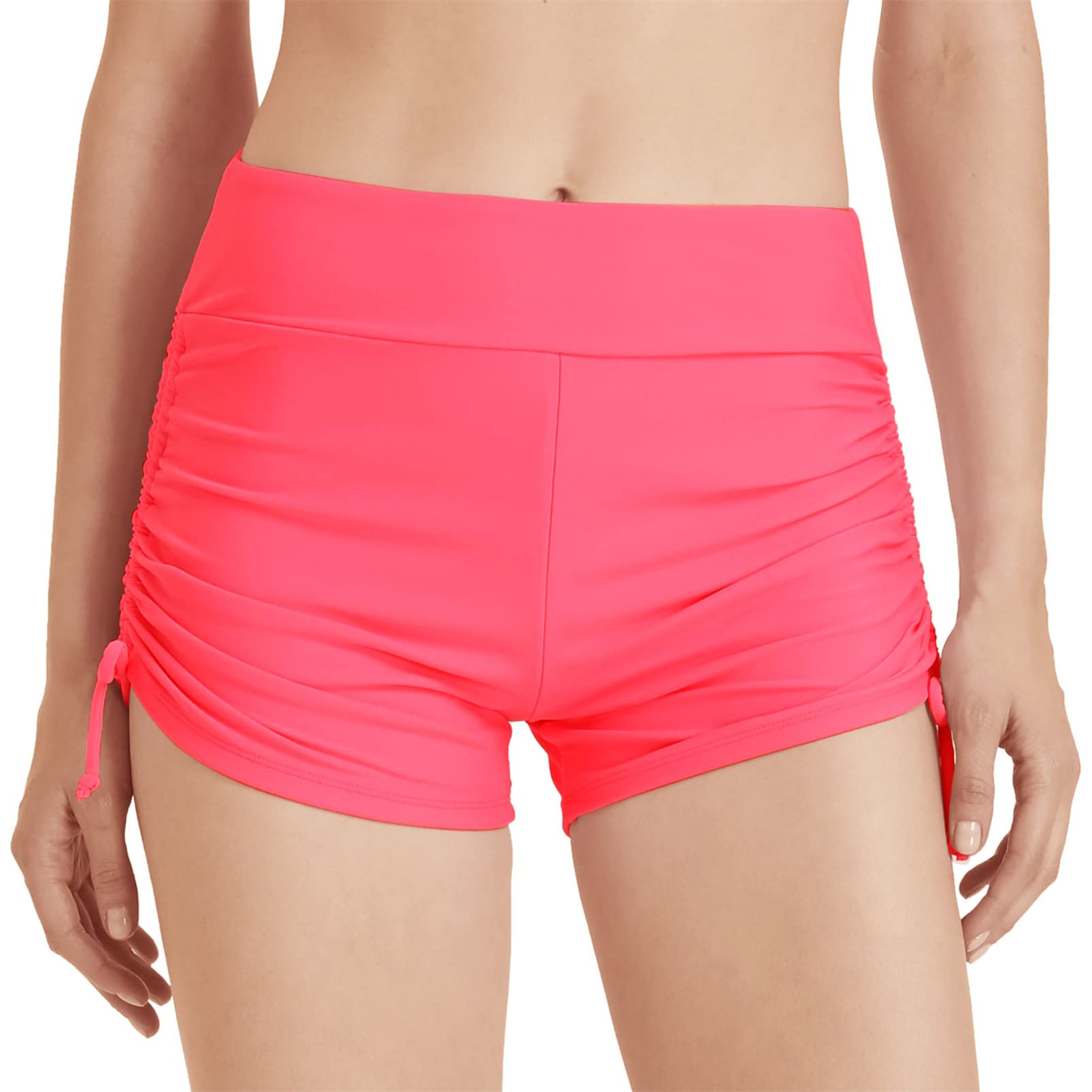 outfit spring Shorts de Baño Mujer Pantalones Cortos de Natación Secado Rápido Ajustable Bañador Verano Cintura Alta Bikini Short con Lado Cordón o Bolsillos Traje de Baño Playa Deportes Acuáticos