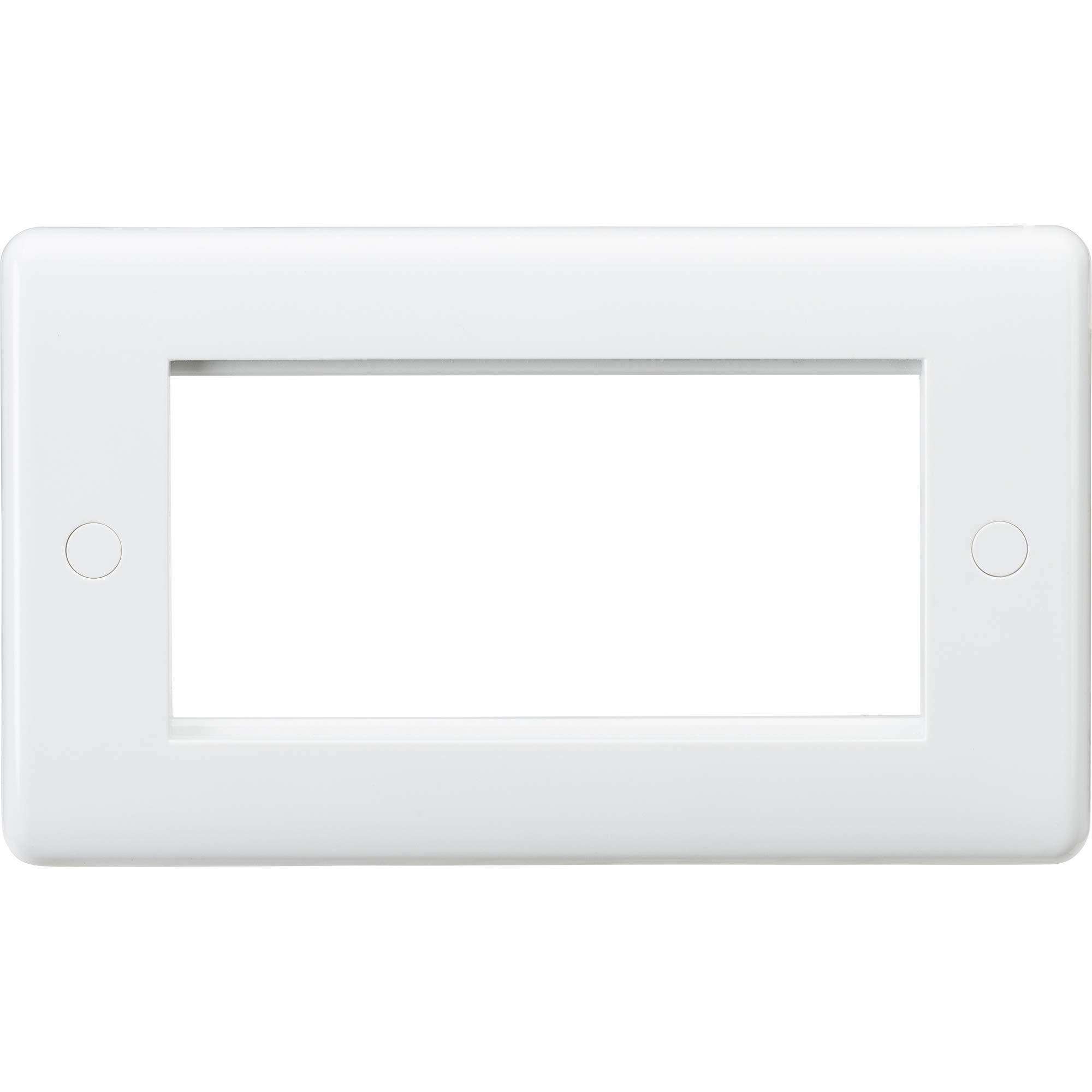 Knightsbridge Curved Edge Cu1300 Cu Single Pattress Box With Earth Terminal, White, 16 Mm