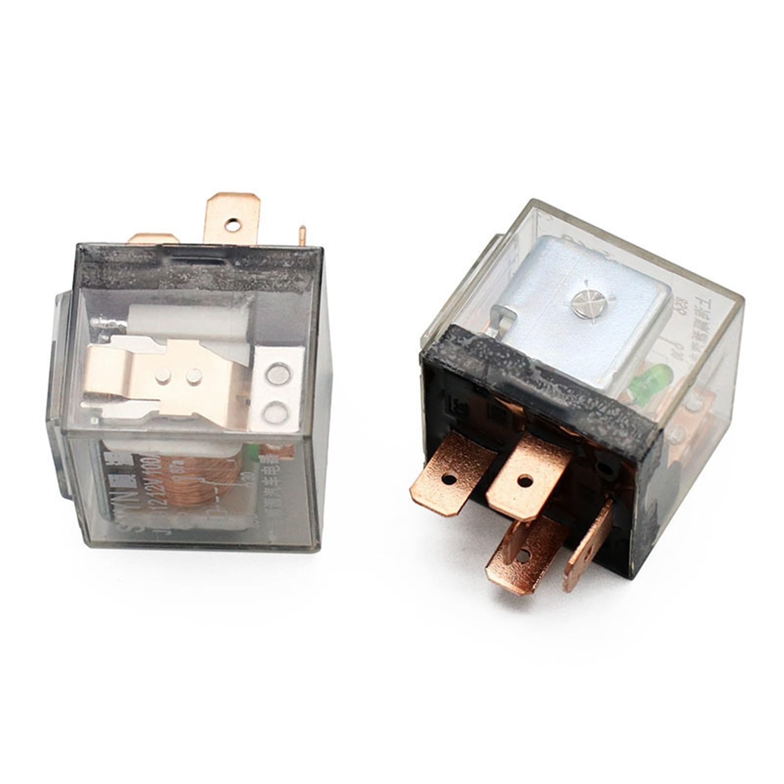 VDOQTLJT 10pcs Automotive Relay 12V 100A 5Pin SPDT High Capacity Switching Car Control Device Relays DC 24V(12V 4PIN 100A)