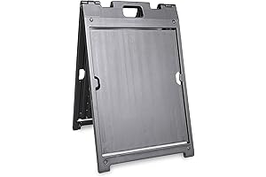 SmartSign Two-Sided Business Sign Frame Stand for 18" x 24" Smooth, Secure Slide-In Sign Changes