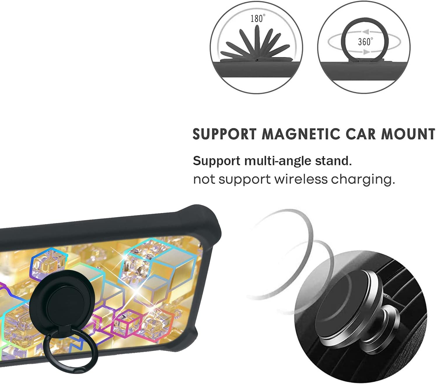 Case for Peaq PSP 400 Case Compatible with Peaq PSP 400 Phone Case Cover [with Tempered Glass Screen Protector][PC + TPU 2 in 1] IMDH-HSJ