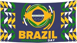 Brazil Independence Day Banner Decorations Backdrop Photography Background 71 * 35 Inches Yard Outdoor Welcome Poster Sign For Party Supplies Holiday