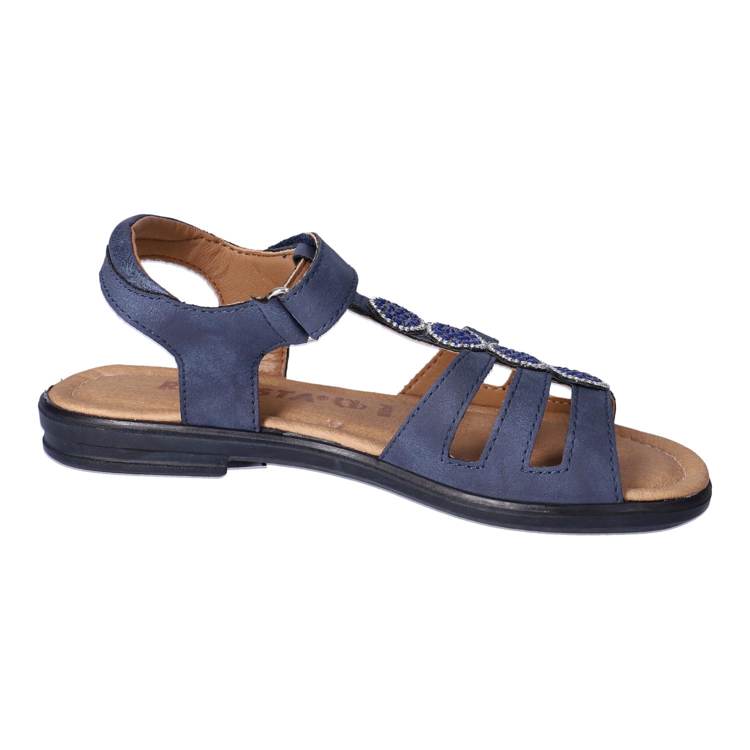 RICOSTA Mädchen Riemchensandalen ANA, Kinder Sandalen, Weite: MITTEL