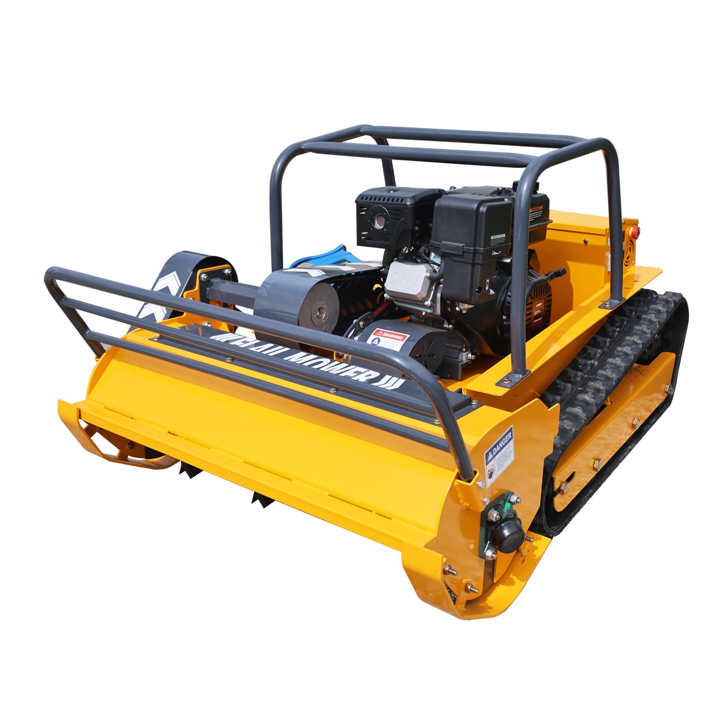 Cortadora de césped de 39,4" a distancia con motor EPA 459cc - Chenille Híbrido Comercial para Pistas de 55° y Terrenos Accididos