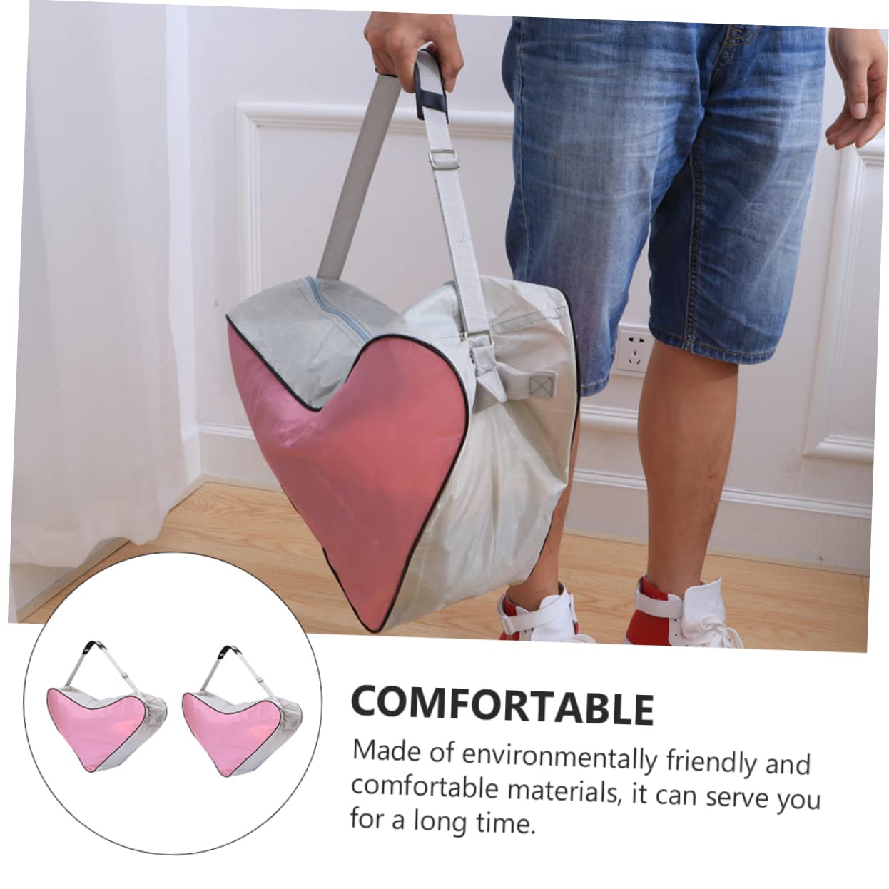 Borsa per Pattini a Rotelle 2 Pezzi Triangolare | Tessuto Portatile da Riutilizzabile Oxford Design per Roller Skates e Inline