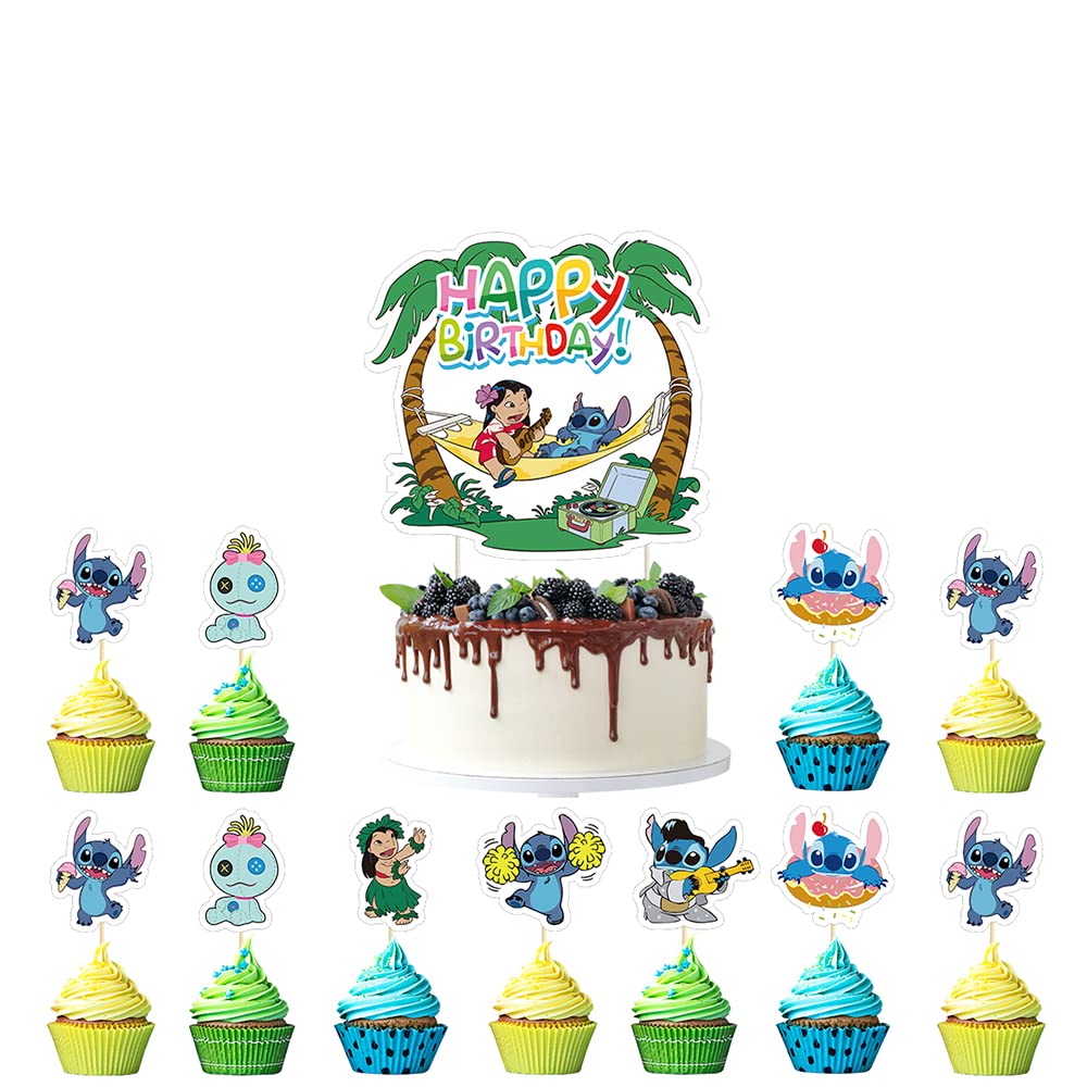 Buy Lilo And Stitch Cake Toppers Cupcake Toppers 25Packs,Lilo And