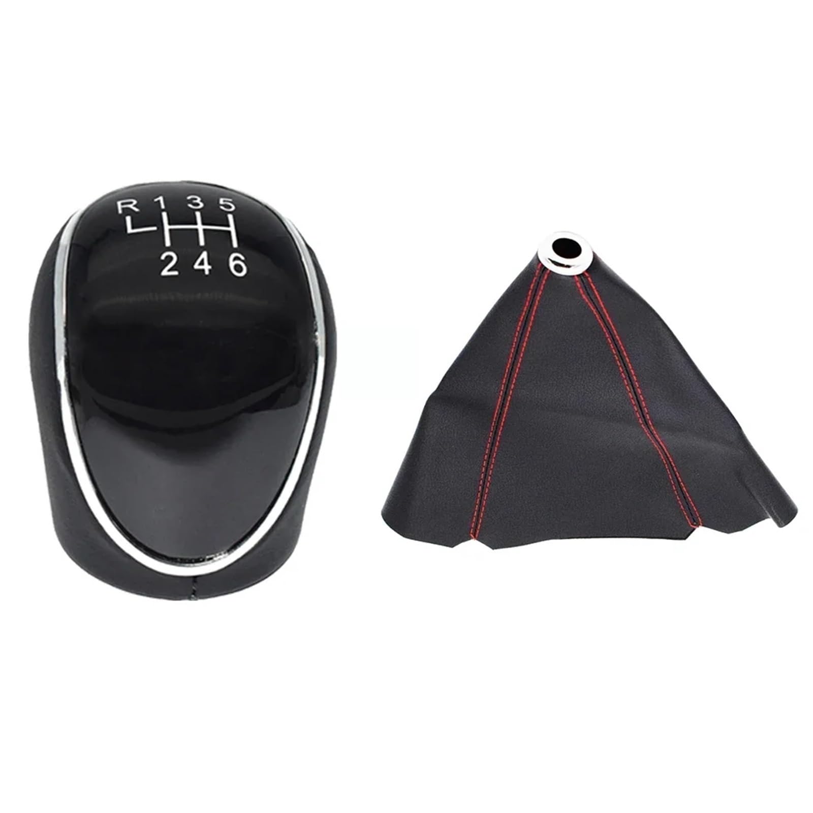 GXQKLSU Gear Shift Knob Compatible with Mondeo for Mk4 for Galaxy 6 Speed Manual Gear Shift Knob Shifter Lever Arm Headball Car Accessories