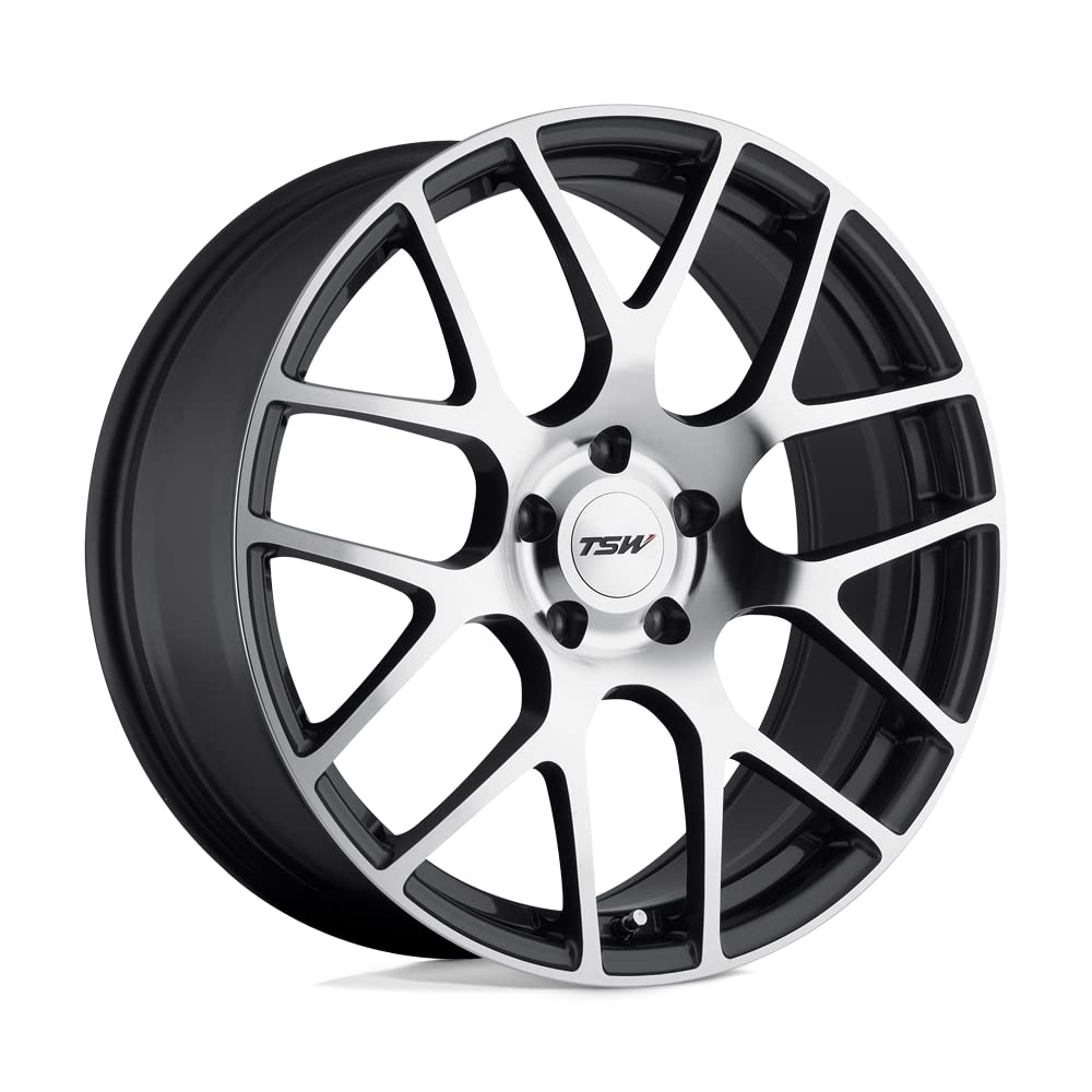 TSWAlloy Wheels Nurburgring Gunmetal Wheel with Machined Face (17x8"/5x100mm)