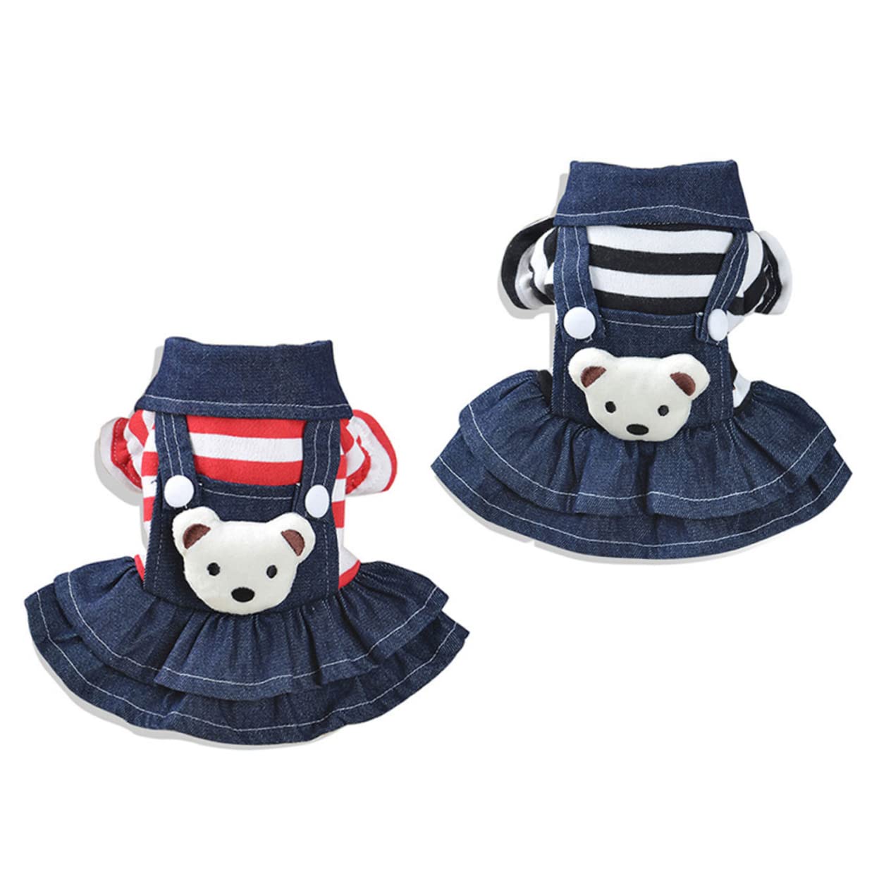 Vestito per Cani e Gatti a Salopette Orso in Cotone