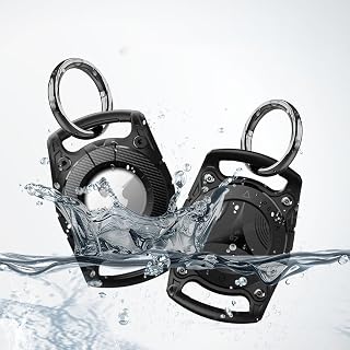 Waterproof AirTag Holder,AirTag Dog Collar Holder,Airtag with Keychain,Screw Full Cover Compatible AirTag Case for Keys,Bag,Luggage,Dog Collar