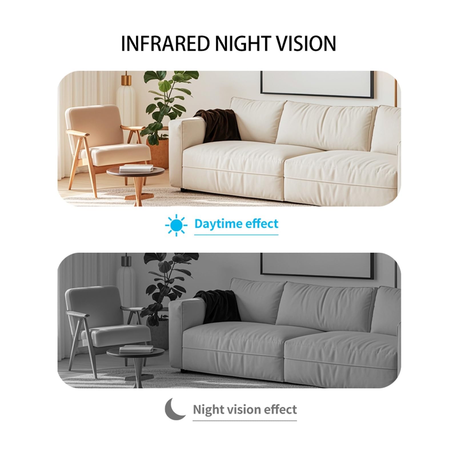 Mini caméra de surveillance intérieure de moniteur de sécurité WiFi for