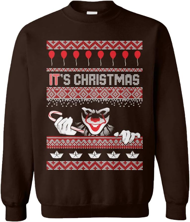 Tcombo It's Christmas - Creepy Clown Xmas Christmas Unisex Crewneck Sweatshirt