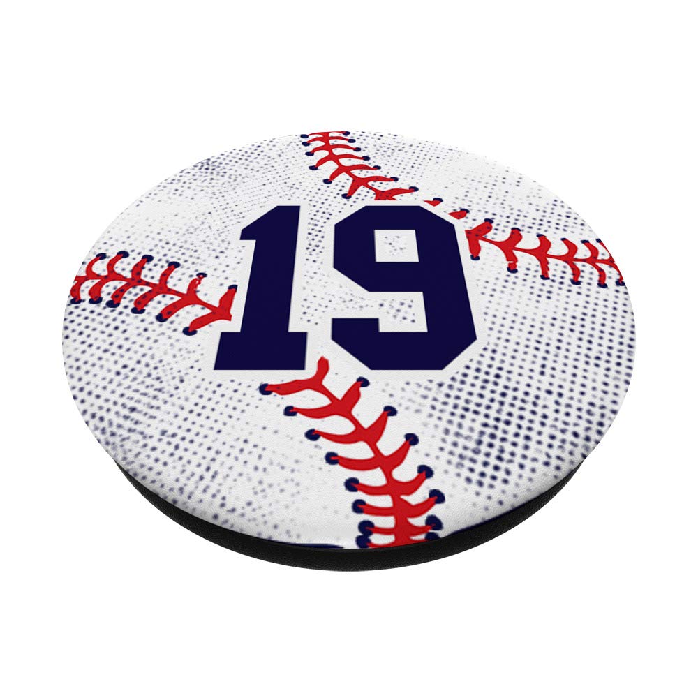 Amazon.com: Baseball Number 19 Player Uniform 19th Birthday Blue