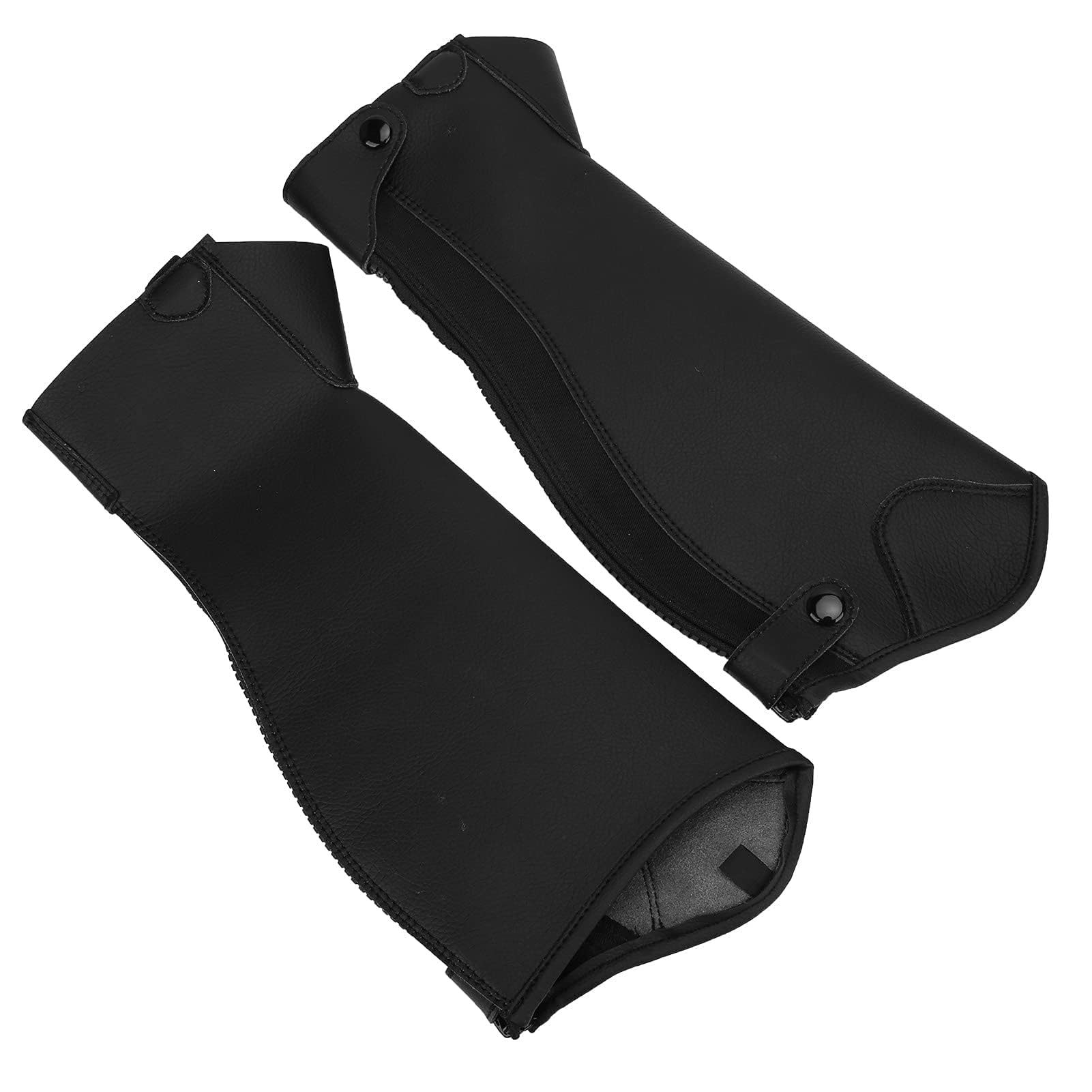HERCHR Reiten Unisex Kinder Half Chaps PU Leder Reiten Kinder Half Chap Reißverschluss Half Chap Reitschutzausrüstung