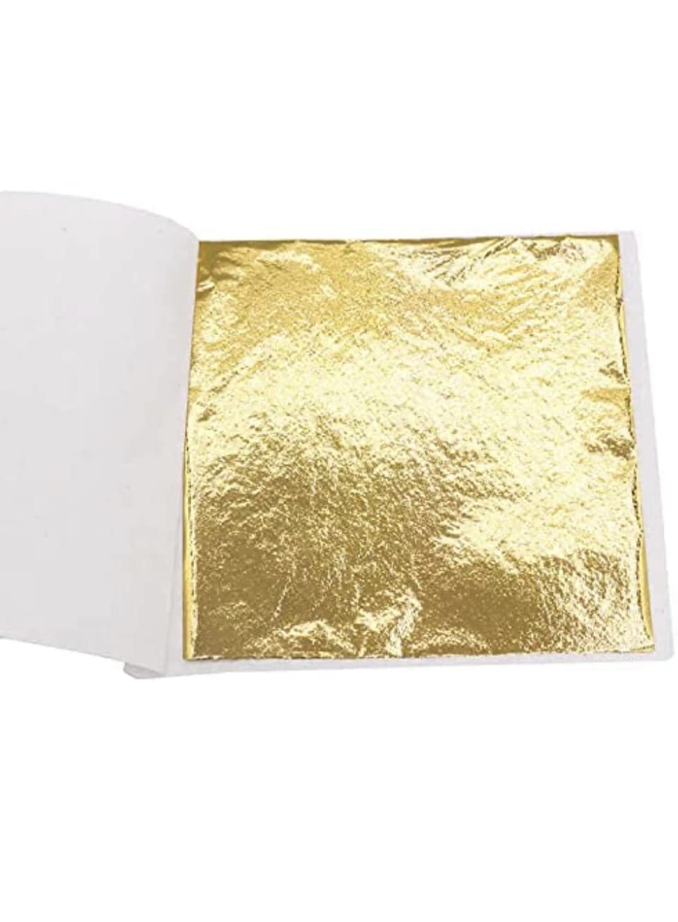 300 pcs Metallic Foil Size 9 cm X 9 cm Paper Sheets Gilding Foil Imitation Gold Silver Leaf for DIY Art Crafts Furniture Decoration (Golden + Silver + Copper) (#2.5 Gold, 300) 1