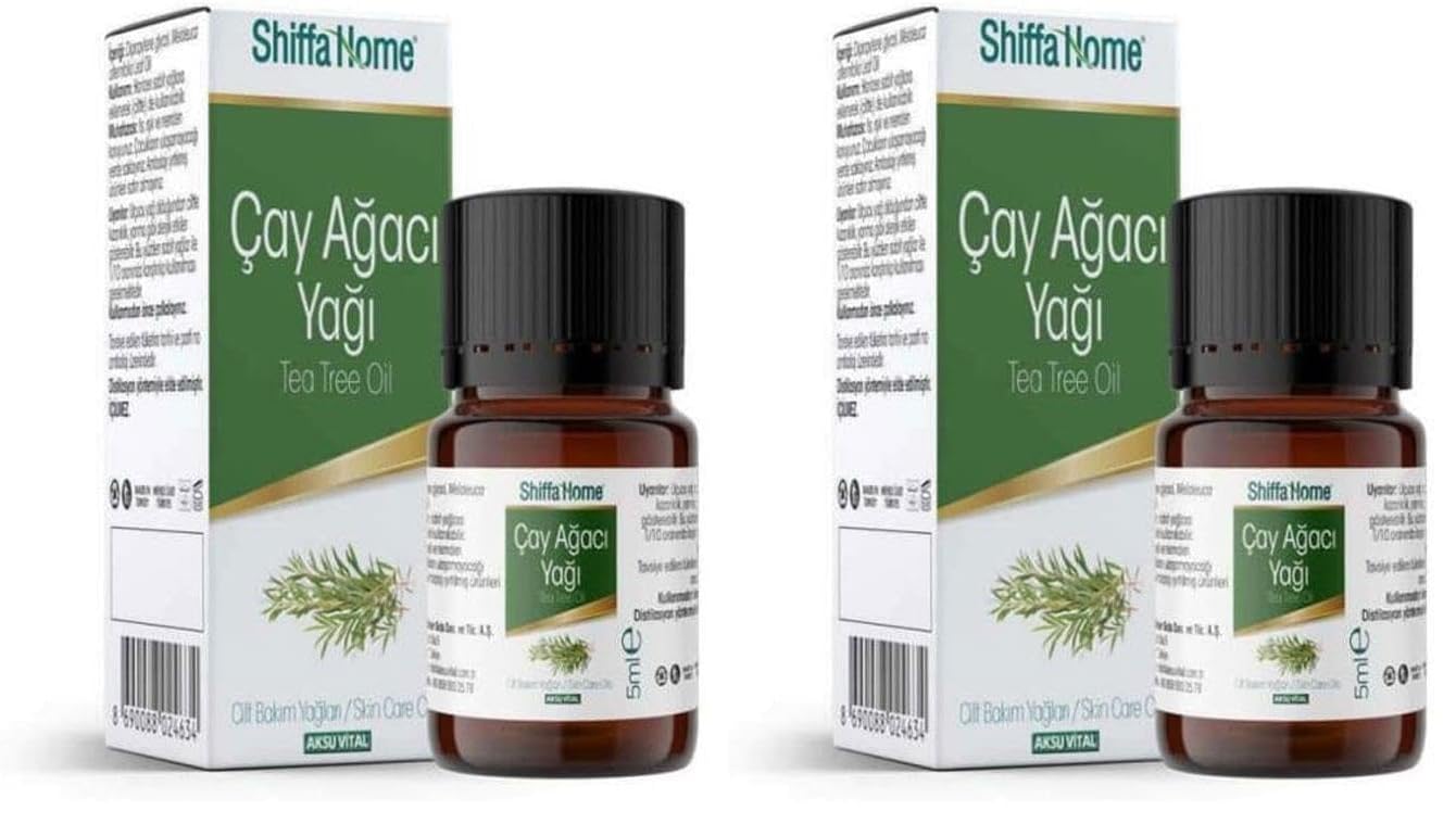 ShiffaHome Shiffa Home Çay Ağacı Yağı 5 ml. 1 Paket (1 x 5 ml) (2 paketi)