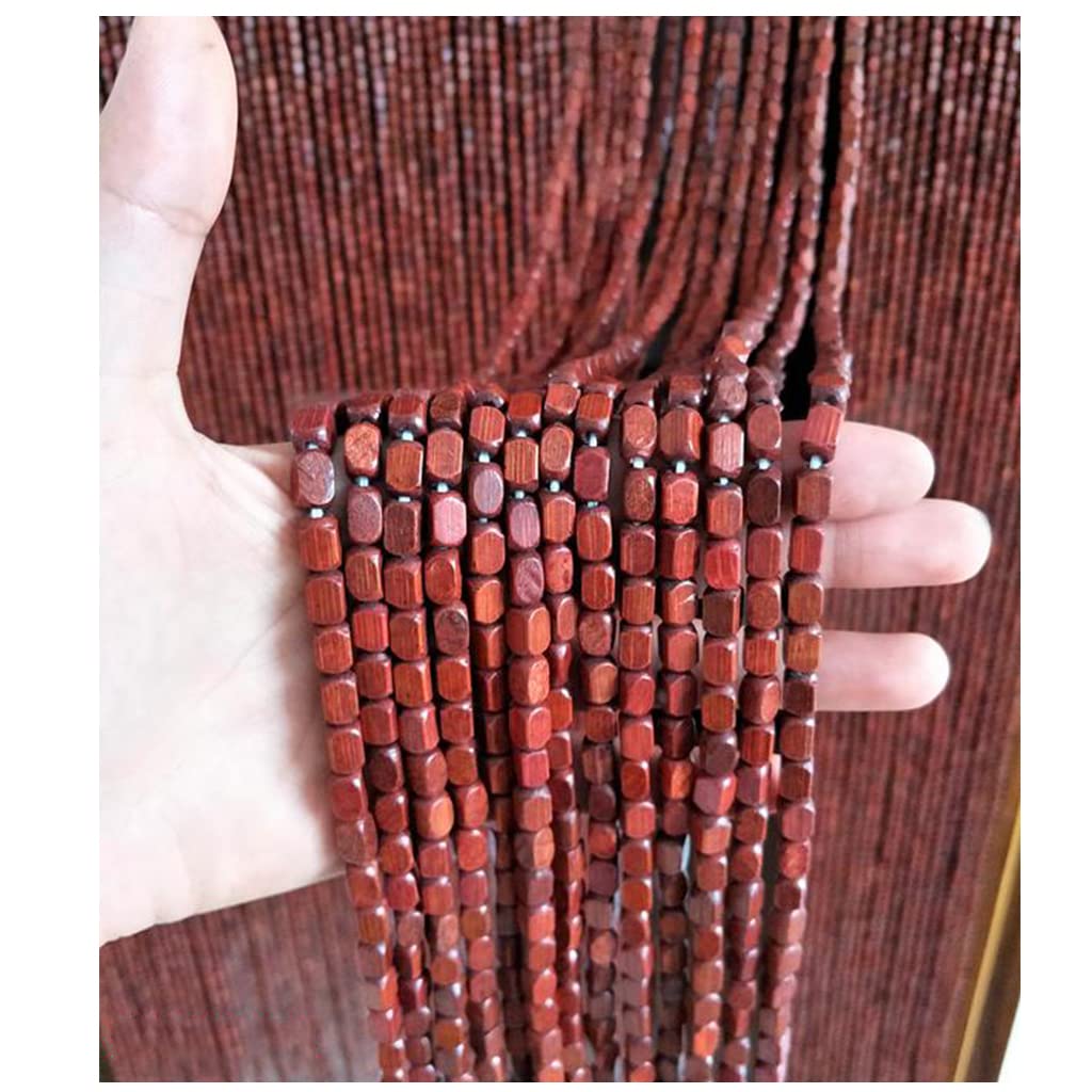 Rideau de perles en bois pour porte suspendu, store séparateur de fenêtre