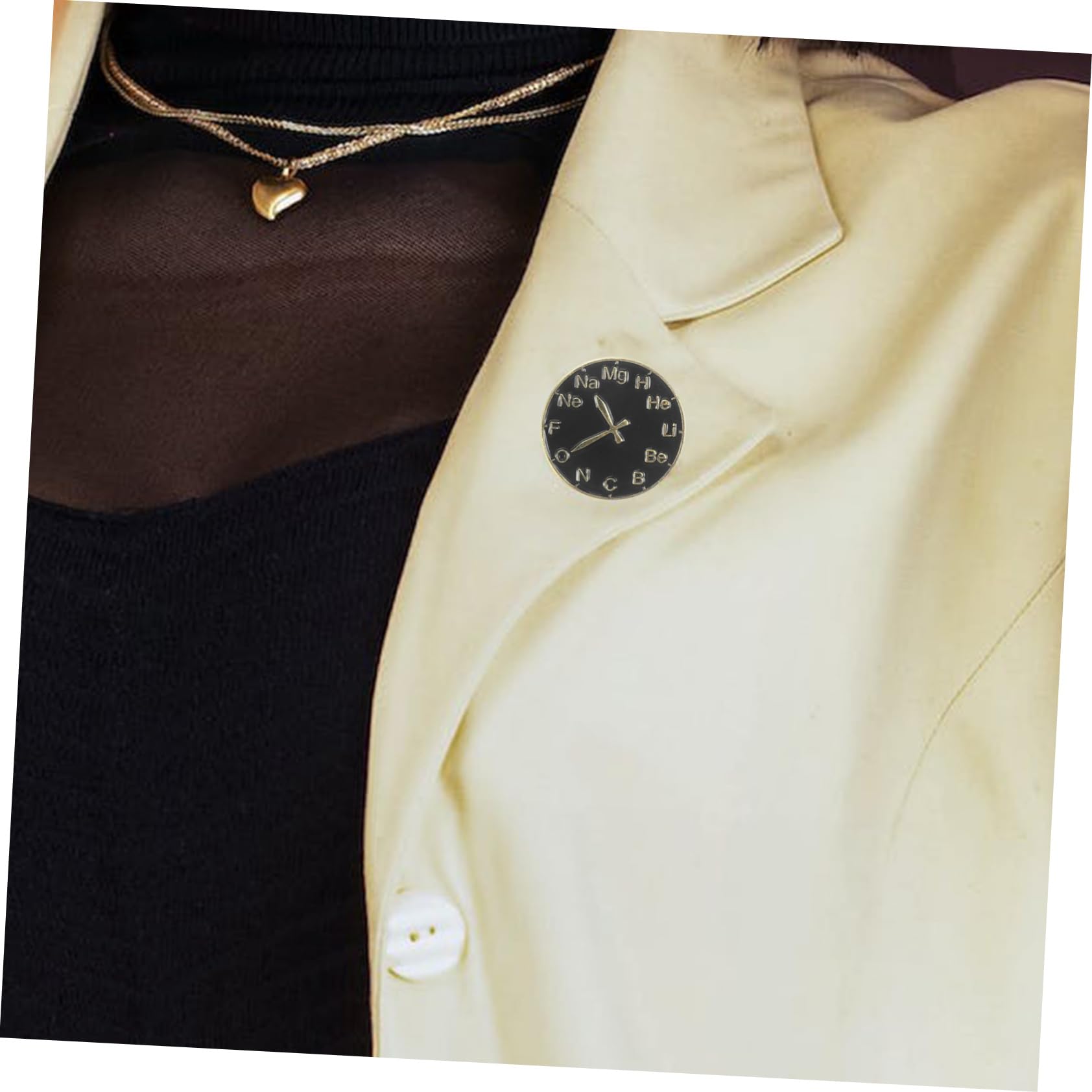 Holibanna Perno Estetico Per Giacche Pin Di Risvolto Spille E Spille Da Donna Pin Per I Vestiti Spilla Simbolo Della Scienza Spille Smaltate Creative Perni Lega Black