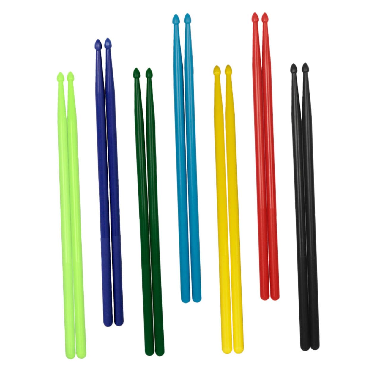 GALPADA 7 Paar 5a Nylon Drumsticks für Anfänger und Amateure Leichte Schlagzeug Stäbe mit Perfektem Gewicht und Langlebigem Material für Zuhause und Schule