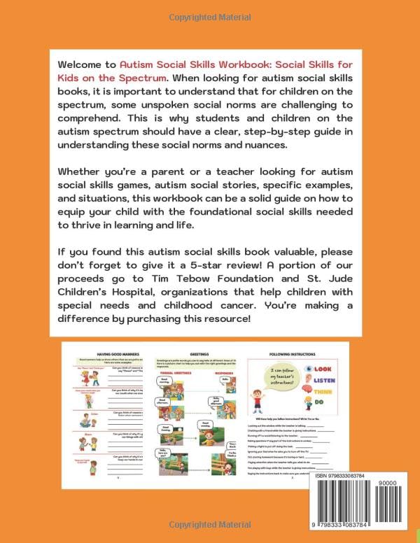 Autism Social Skills Workbook: Social Skills For Kids On The Spectrum - Image 2