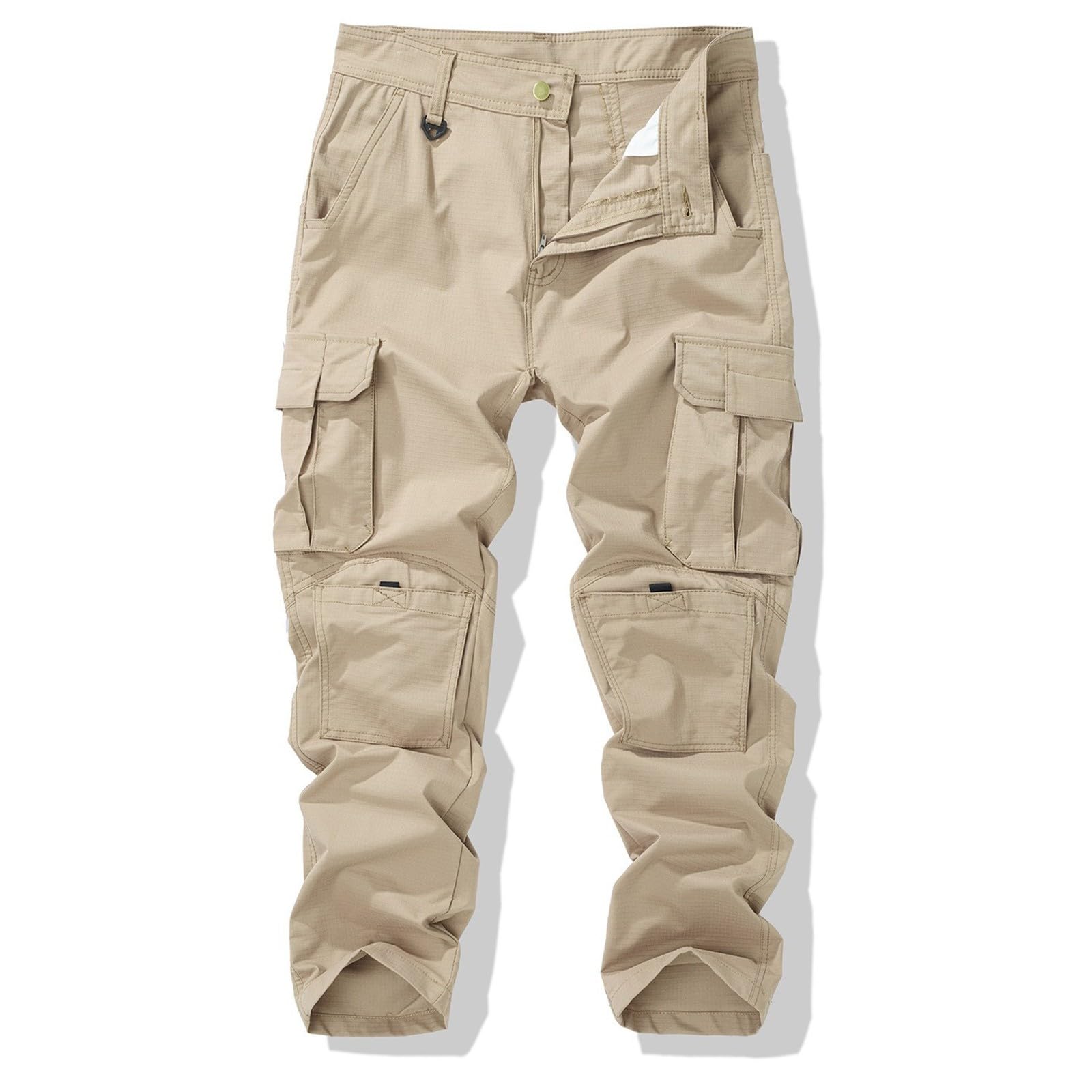 Pantaloni Cargo con Tasche dritte, Pantaloni Casual da Lavoro per Viaggi all'aperto, Pantaloni Utility.
