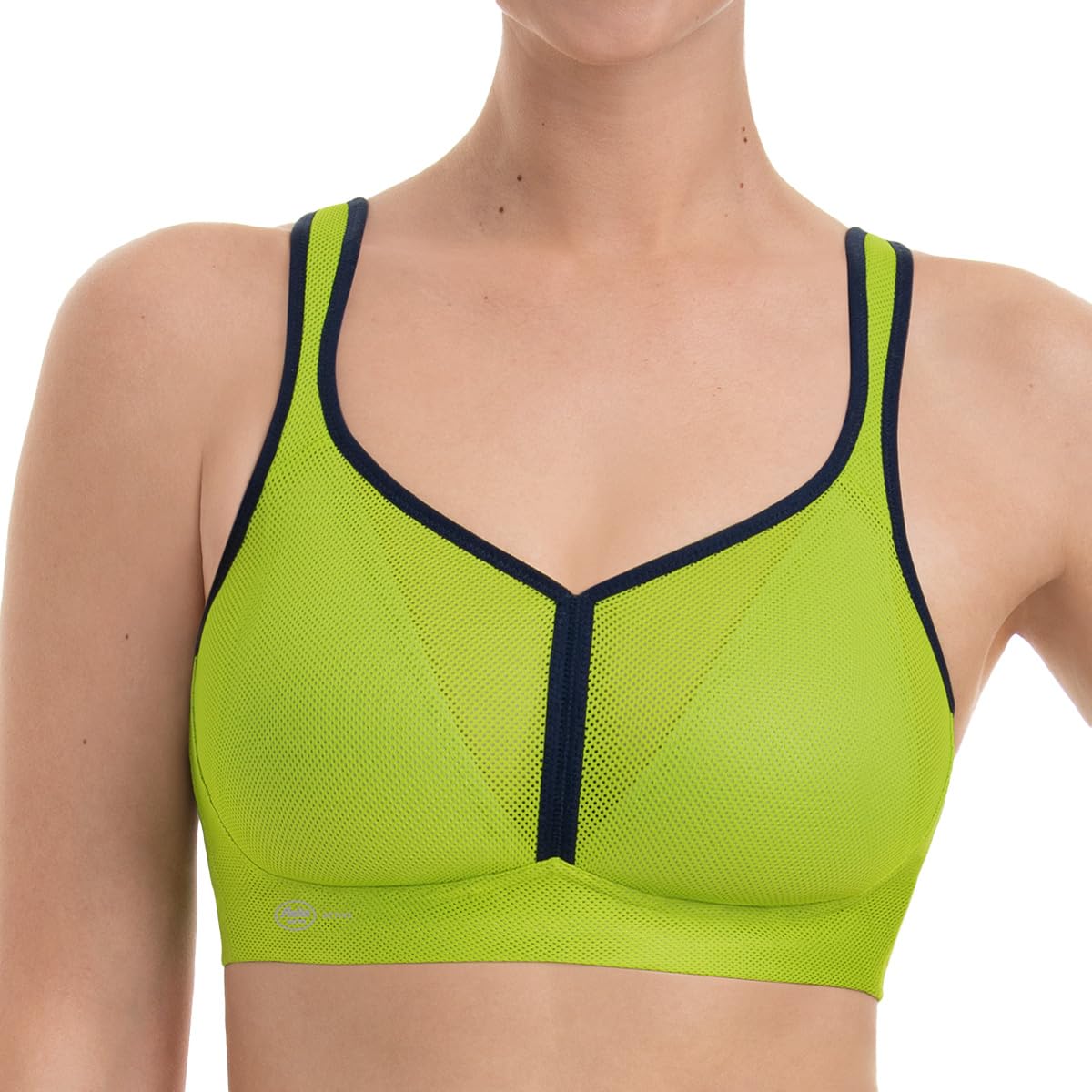 Anita Active Air Control Deltapad Sports Bra - Green - Size 34G - Non-Wired Padded Cups - Maximum Support