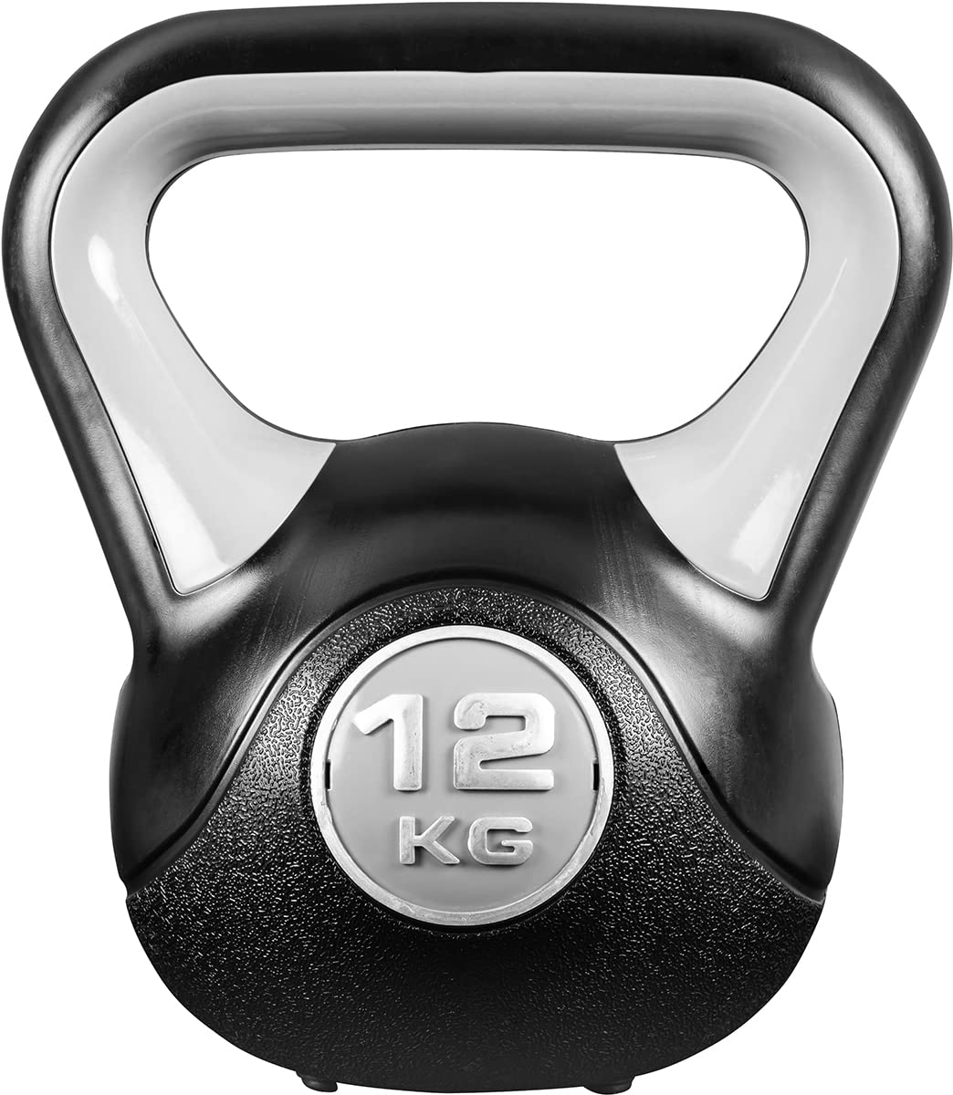 Miweba Sports Kettlebell KB200 | 4.0-12.0 Kg Gewichte - Kugelhantel - Kugelgewicht - Schwunghantel - Kettlebells - Hanteln - Hantel für Indoor & Outdoor - Krafttraining - Bodenschonend