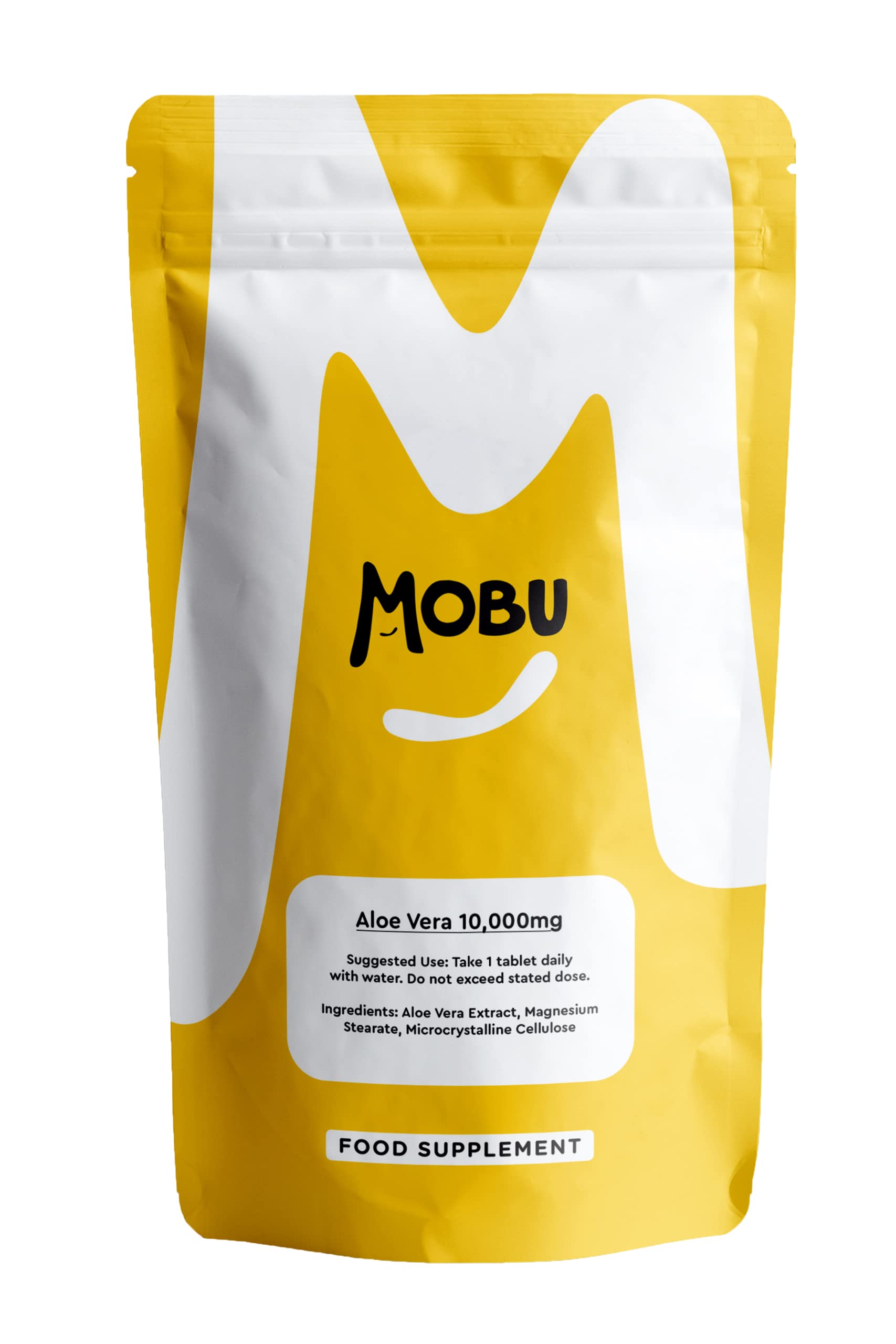 Aloe Vera 10,000mg 120 Tablets | Colon Cleanse & Digestion Support | Healthy Hair, Skin and Nails | Vegan UK Made | GMP Approved – MOBU