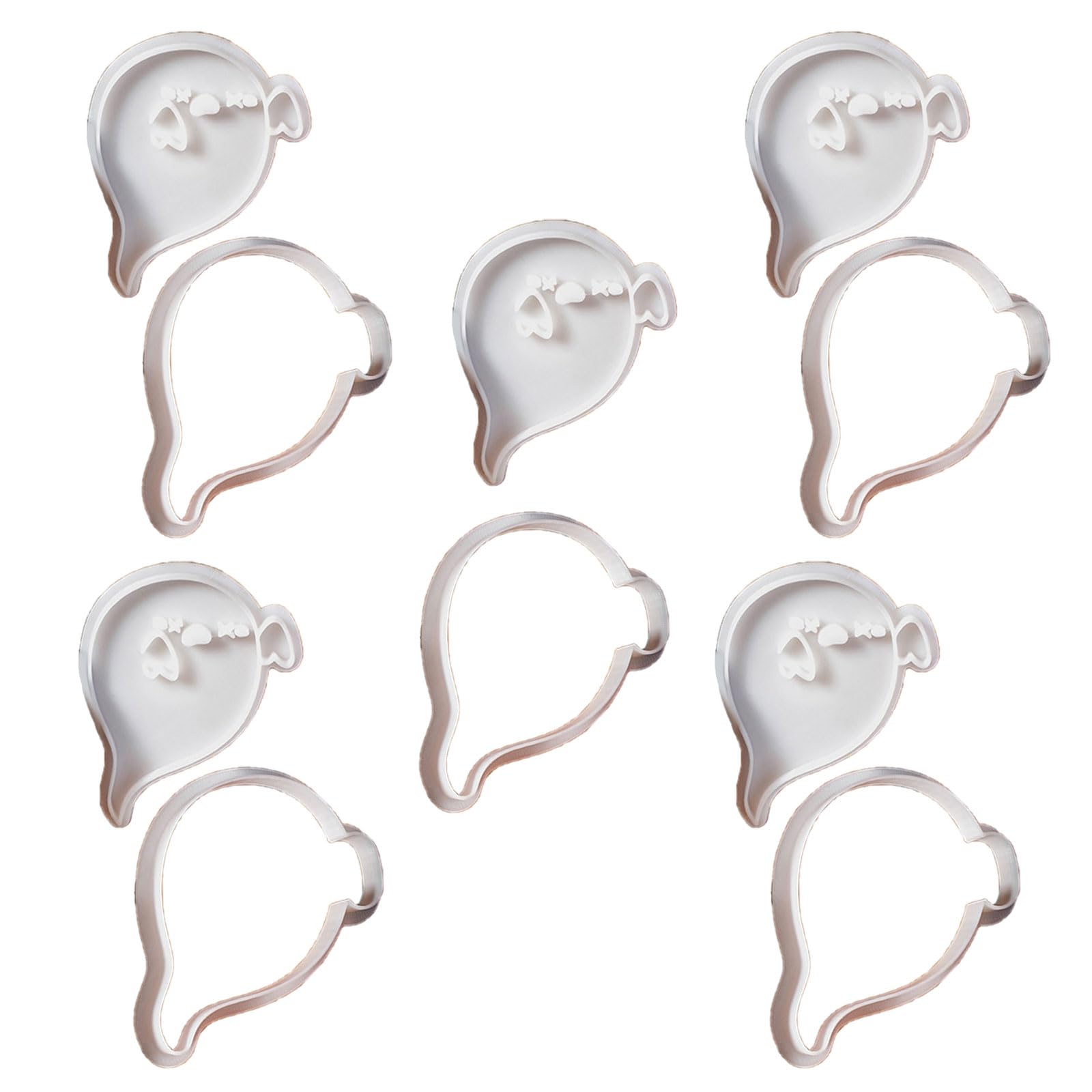 Tsophreniq Eerie Baking Cookie Set Halloween Molds Specter Shape Silicone Molds for Fun Themed Cookie Party Decoration Supplies