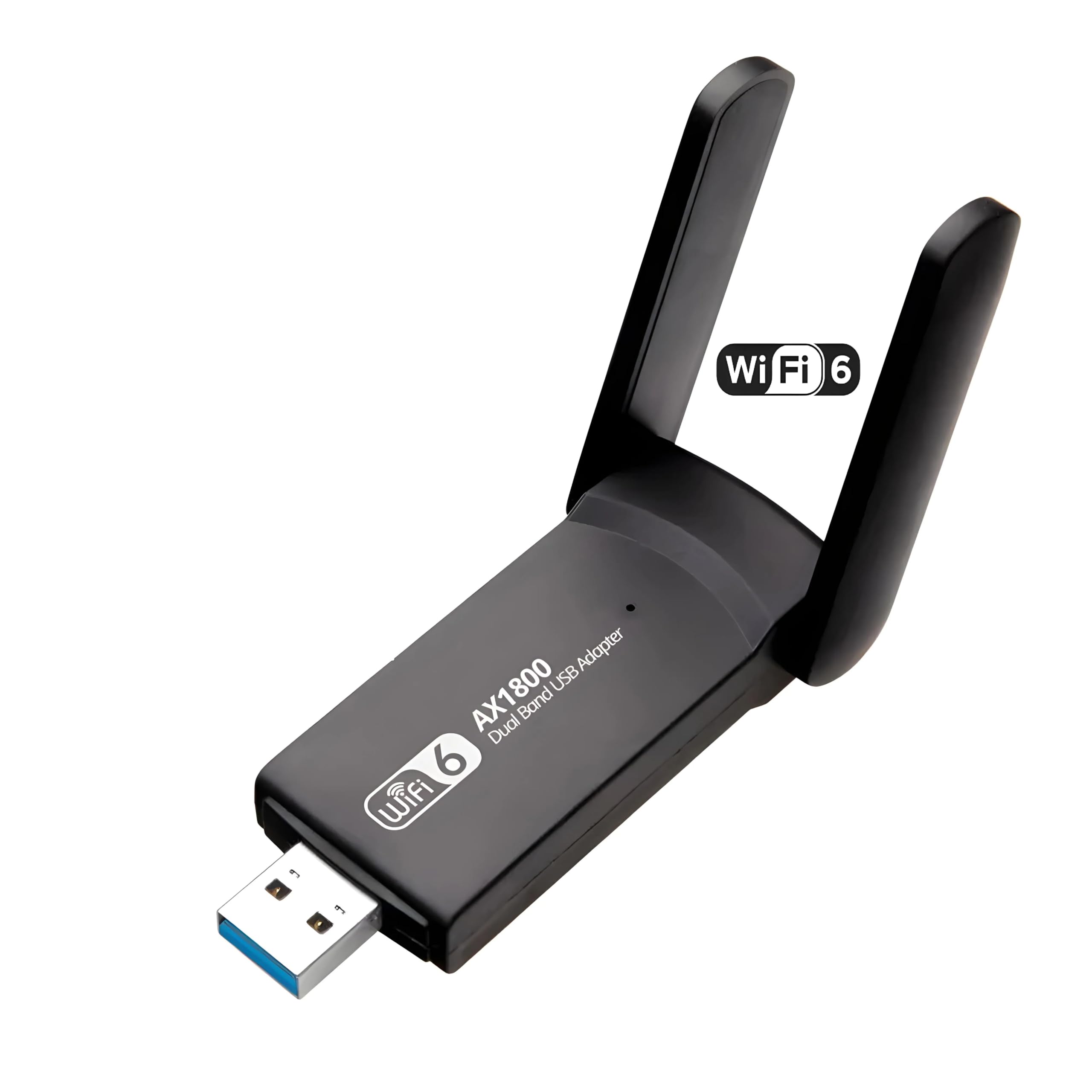 AX1800 Wi-Fi 6 Dual Band 5Ghz Wireless USB 3.0 Adapter, 1800 Mbps, 2.4G/5Ghz, Dual Antenna, MU-MIMO, Low-Latency, Windows 10/11, Black-image-40