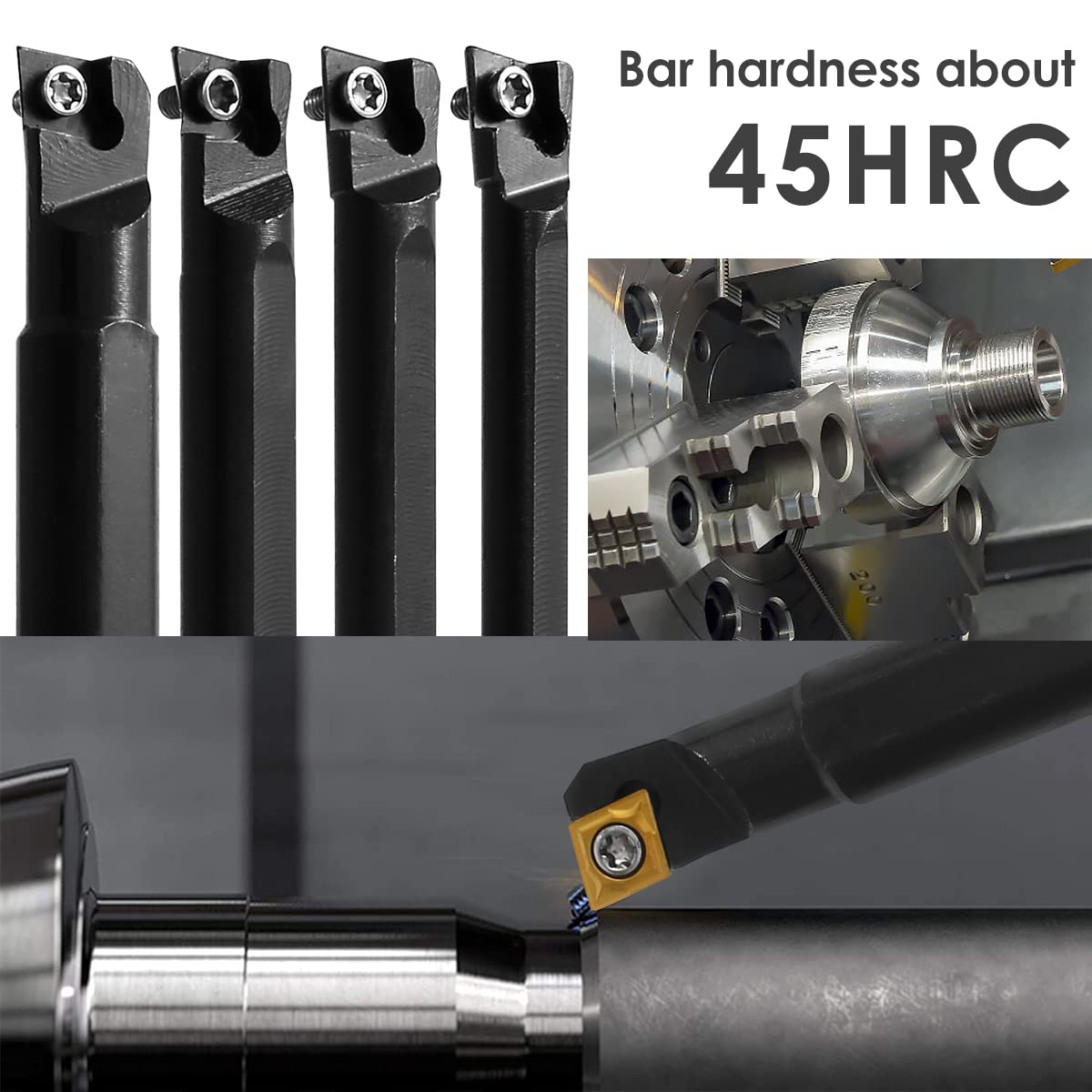 Mini Metal Lathe Boring Bars - Carbide Inserts -4