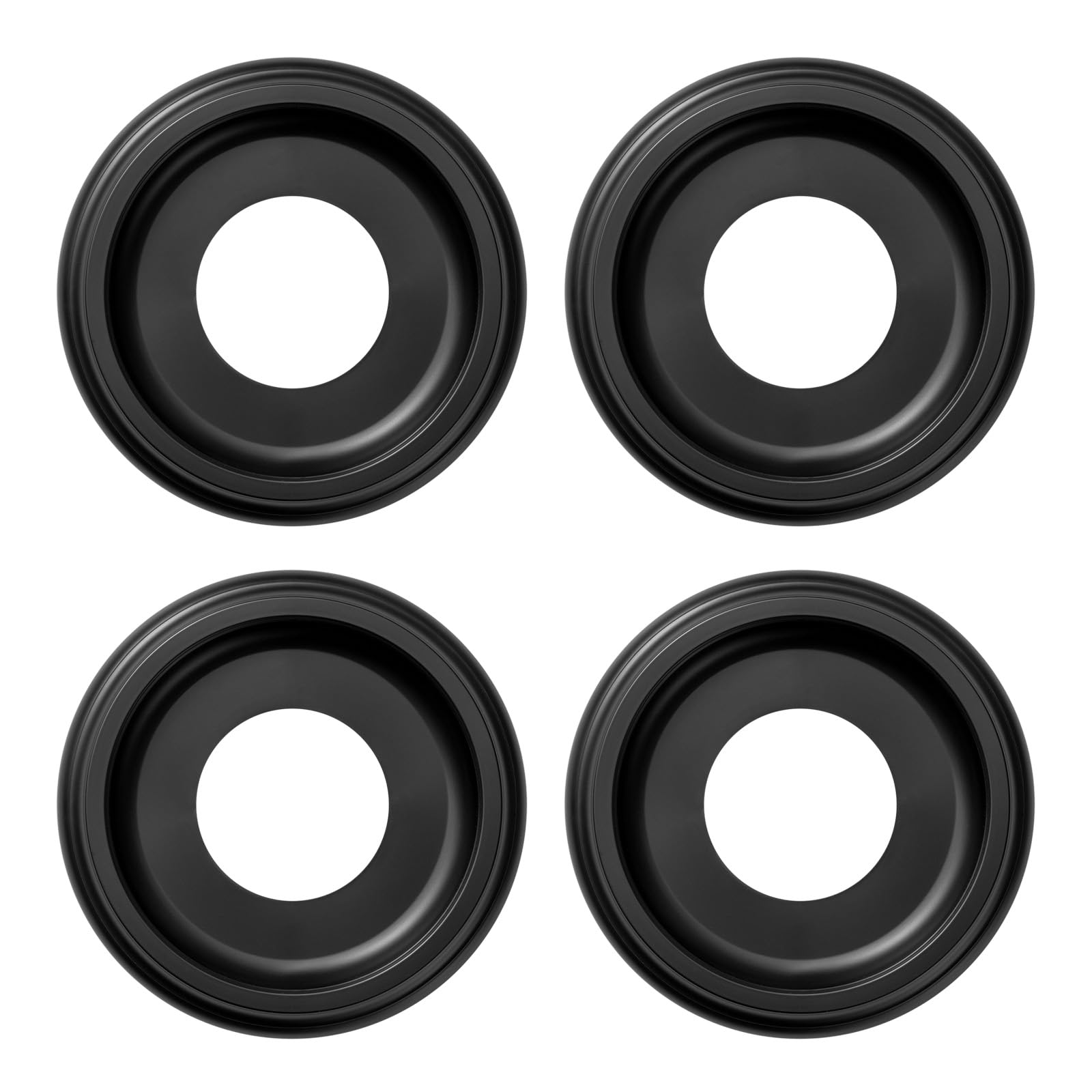 2 Pack Black Molded Nylon Ceiling Medallion for Light Fixtures and Ceiling Fans 10"OD x 4"ID x 1"P (Fits Canopies up to7-1/4") — Amazon image 8