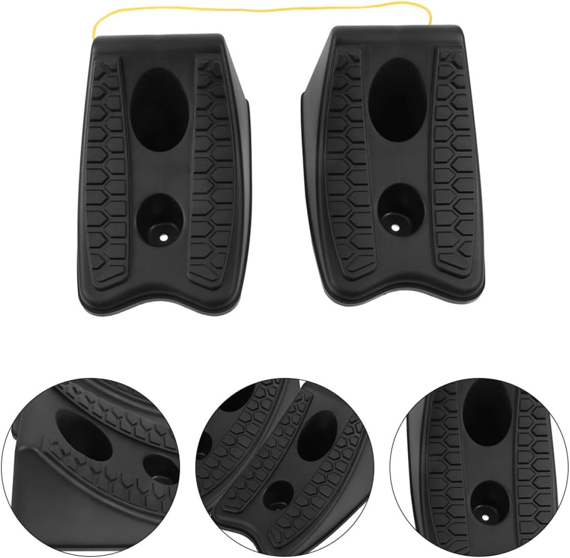 4pcs Non-Slip Trailer Wheel Chocks Wedge for Rv Trucks and Cars Material Enhanced Stability for Safe Vehicle Parking