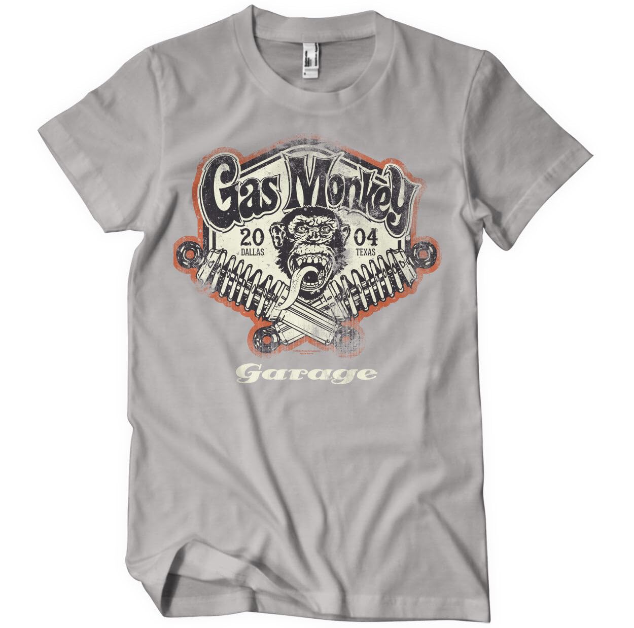 Gas Monkey Garage Officially Licensed Spring Coils Mens T-Shirt (StormGrey), XX-Large
