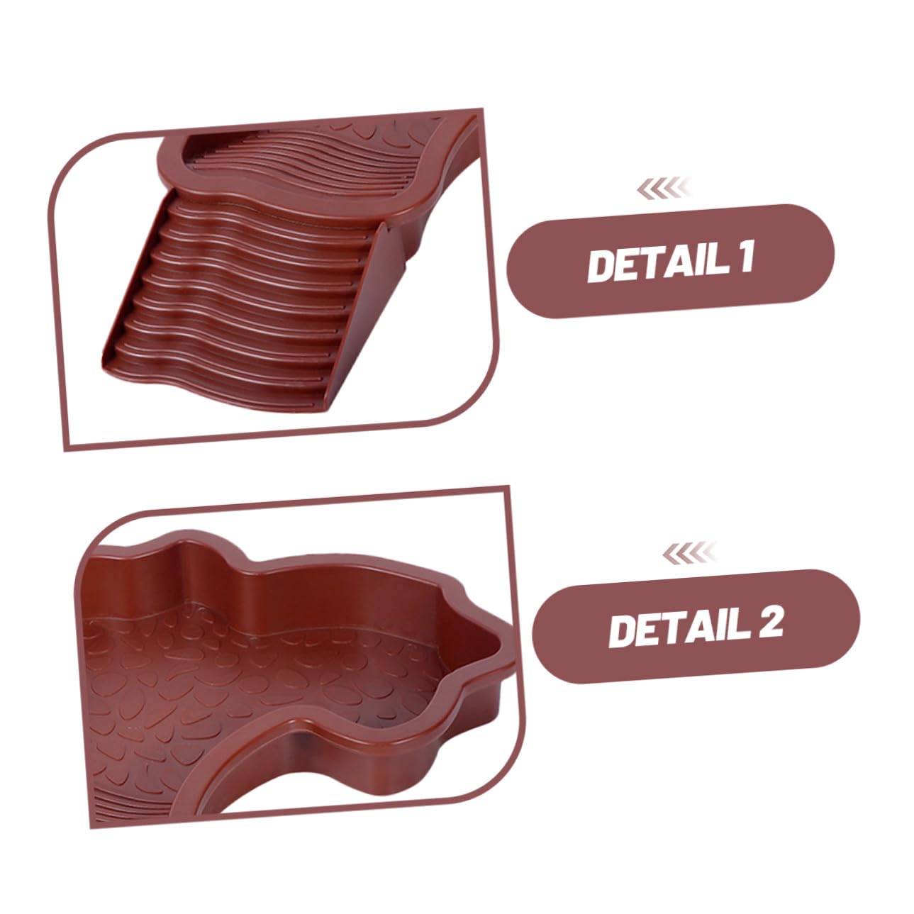 2 Pezzi Vasca per Tartarughe Semiaquatiche con Rampa Antiscivolo Piscina Rettile Dual Use Acqua e Accessorio per Benessere e Movimento Naturale