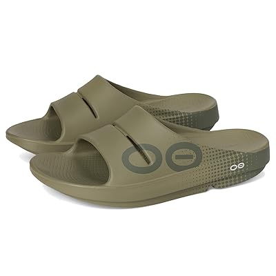 OOFOS Ooahh Sport Slide Shoes Foliage