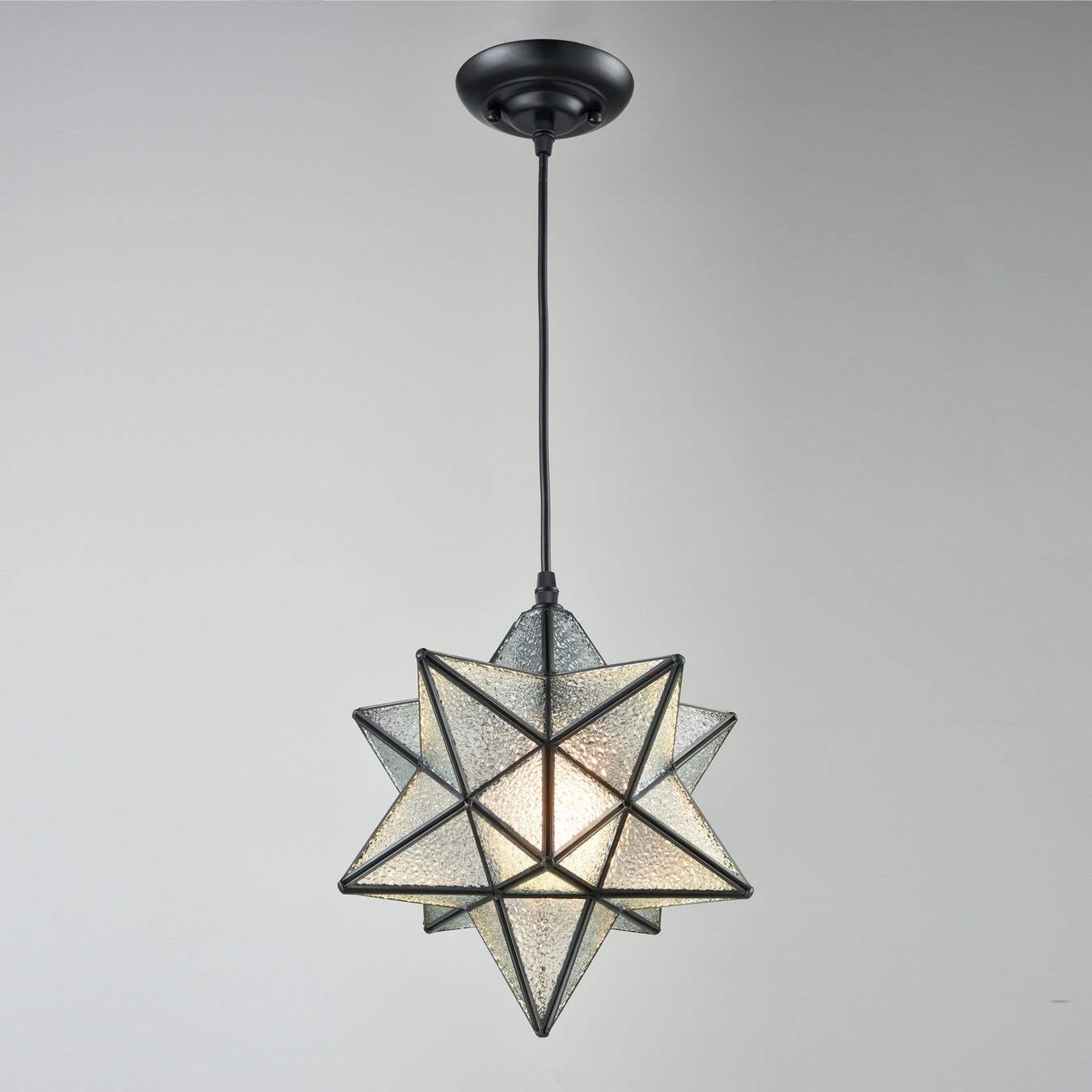 Buy Moravian Star Pendant Light Glass Hanging Lights Unique Industrial