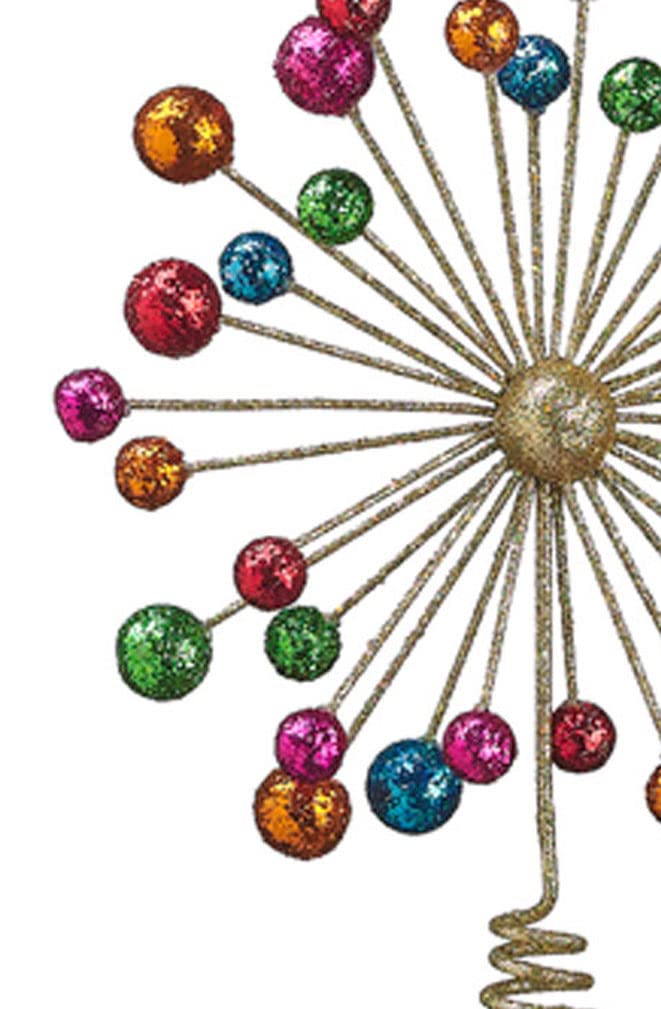 Adorno de estrella para copa de árbol de Navidad, 29 cm
