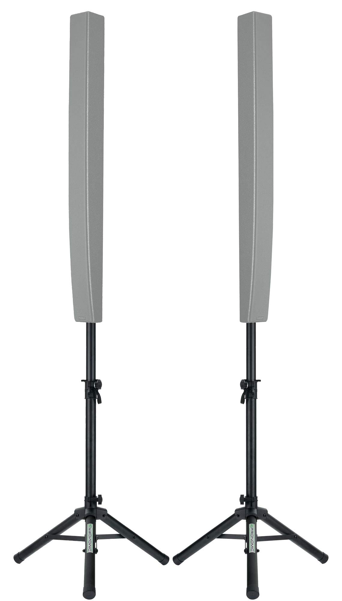 Pronomic SPS-5S Pieds d'enceinte en Acier Lot de 2 - Pieds d'enceinte Bas en Acier - Idéal pour Line arrays, Monitors et amplis acoustiques - Hauteur de 67 à 120 cm - Seulement 1,8 kg léger - Noir