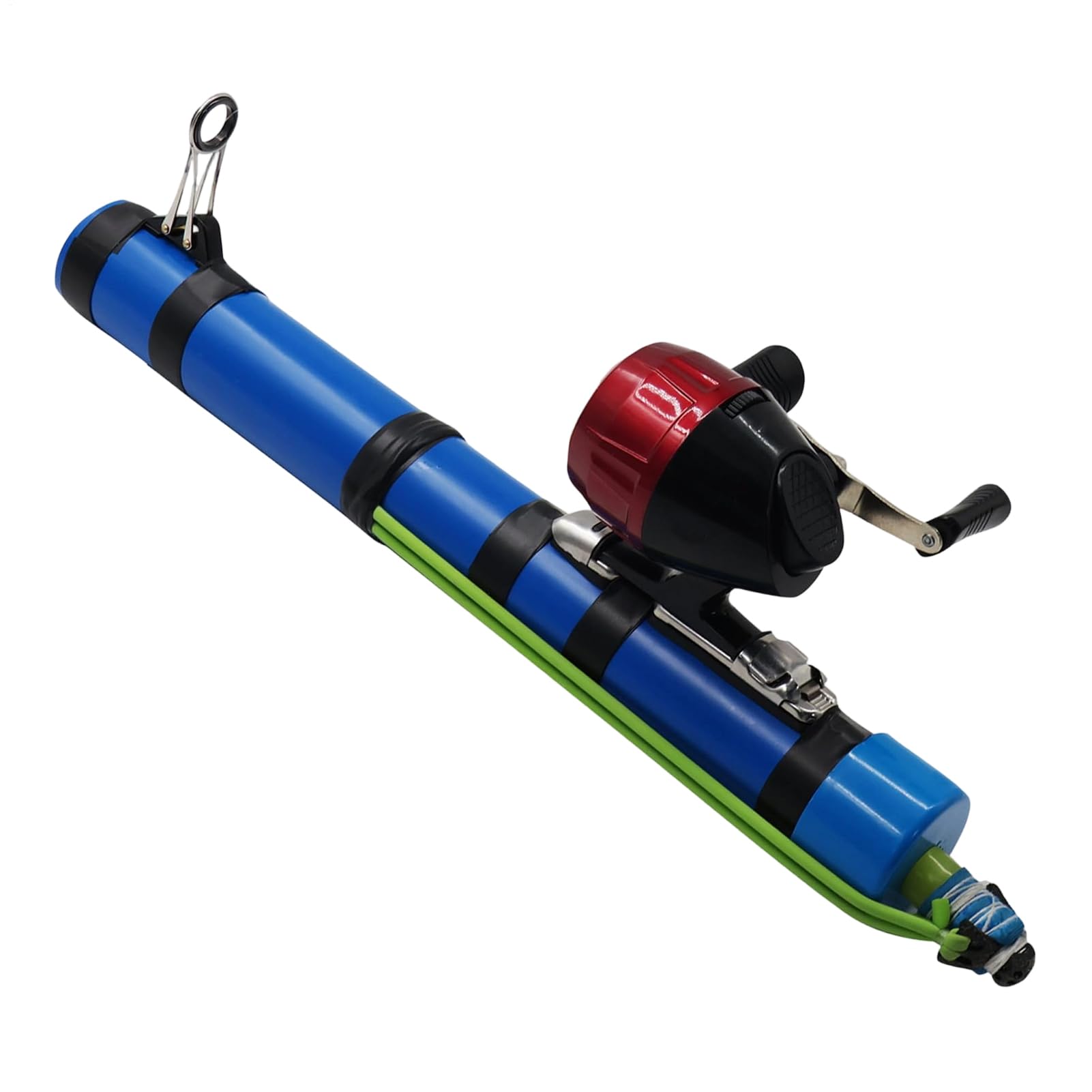Combo de caña de pescar y carrete, herramienta de pesca multifuncional, caña de catapulta de pesca para viajes, para lubina, trucha, agua salada, agua dulce, orilla, río, arroyo, estanque, lago