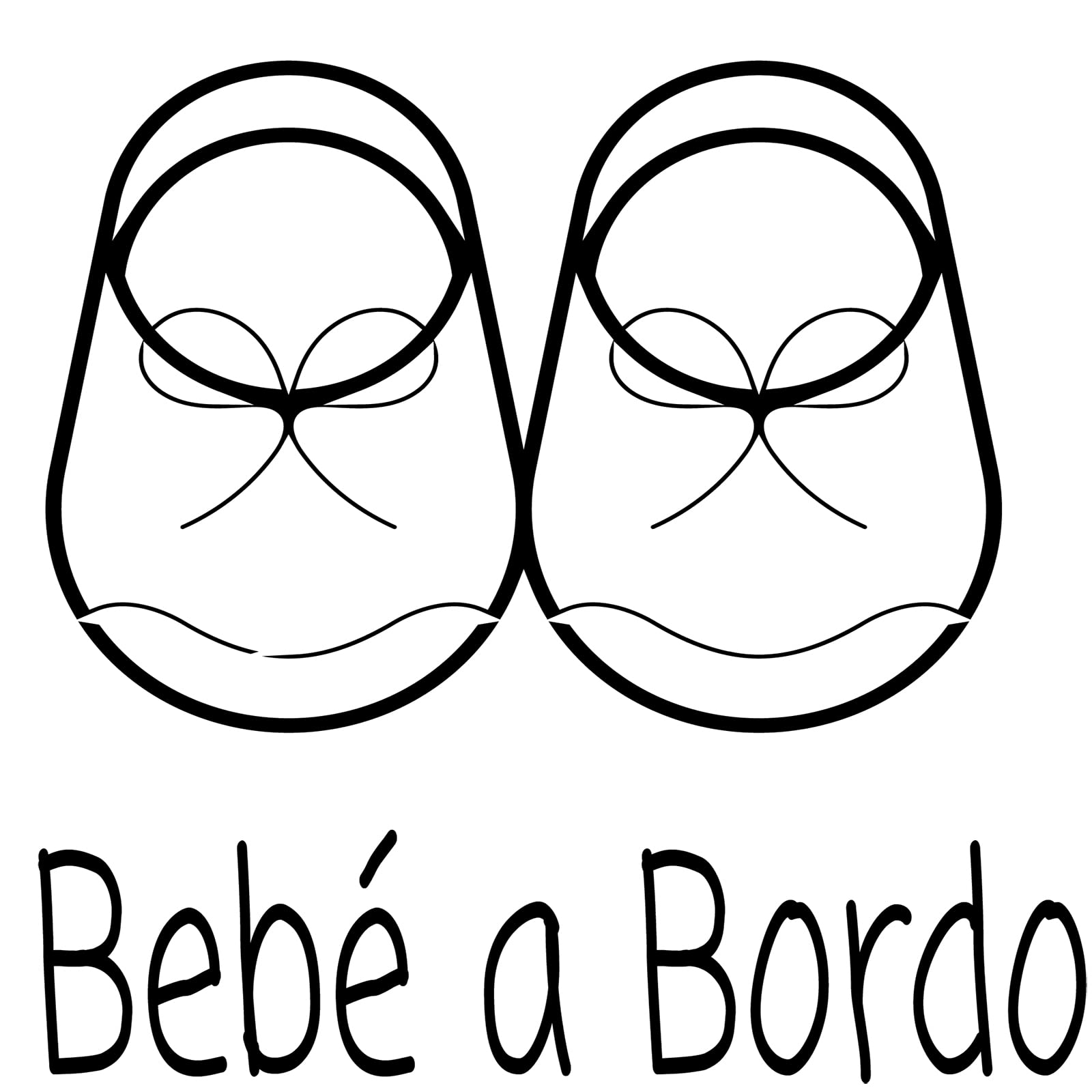 Pegatina Bebé a Bordo. Adhesivo vinilo para coche o moto. Sticker (Baby On Board, Baby In Car) (41.Bebé niño triángulo) — view 24