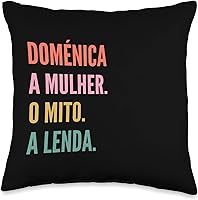 Vista 1 de Funny Portuguese First Name Design - Doménica Throw Pillow