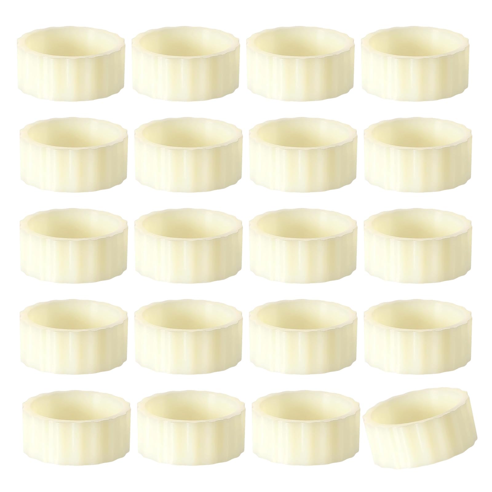 Jazuaiao Grippers Nonslip Candleholder Adapter Drips Protectors Vertical-Fixing Silicones Rings Stabilizers Accessories