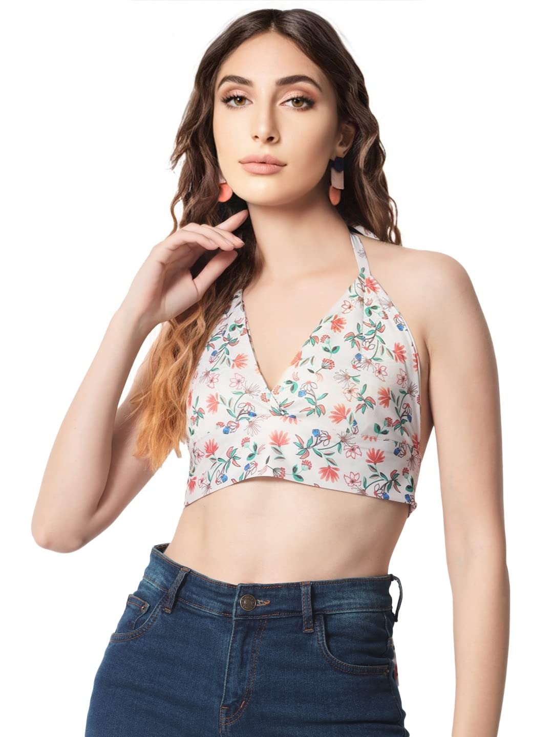 Sleeveless Solid Women Trendy Top Lycra Blend Women's Crop Cami Tank Top-image-40